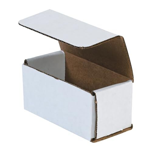 Aviditi White Corrugated Cardboard Mailing Boxes, 9" x 5" x 3" Assorted Sizes
