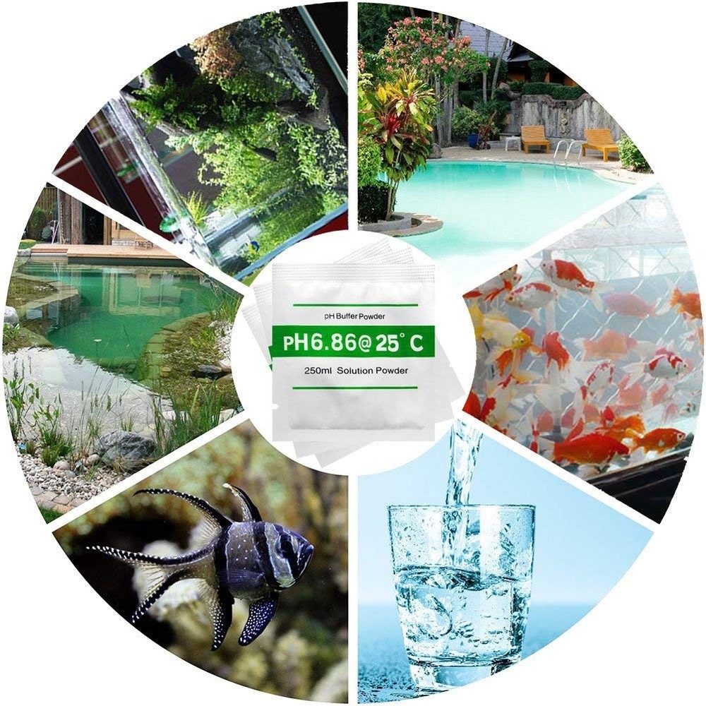 15 Pack 6.86 pH Calibration Solution Buffer Powder for Precisely and...