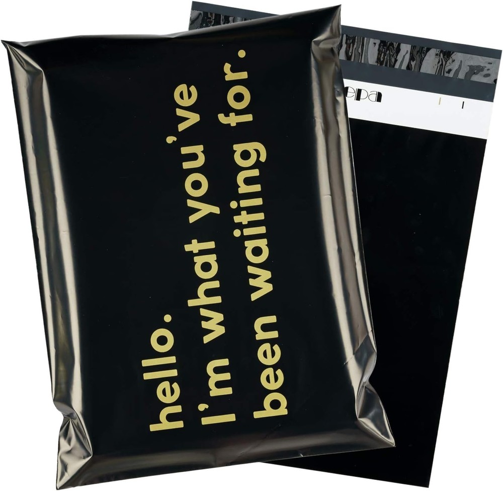 Black Poly Mailer Shipping Bag - 50 Pack