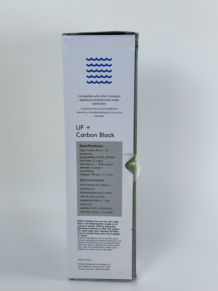 Drinkpod UF Carbon Water Filter Replacement Kenmore Compatible New