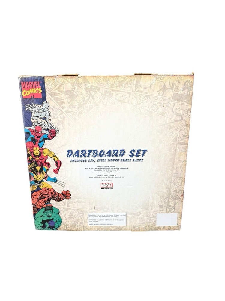 MARVEL COMICS PUNISHER DARTBOARD SET NEW IN BOX