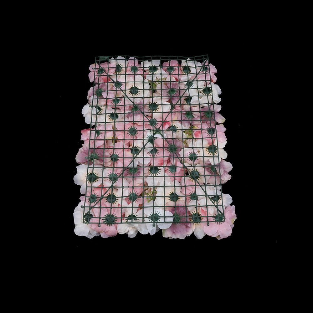 12pcs Artificial Flower Wall Panel SPlastic Wedding Backdrop Decor 16''x24''