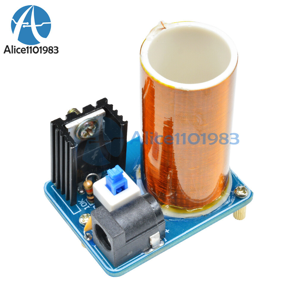 BD243 Mini Tesla Coil Module 9-12V Electronics Wireless Transmission Assembled