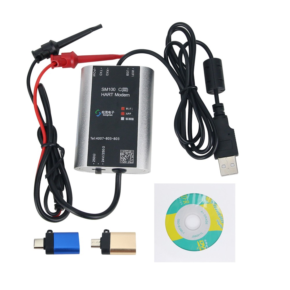 SM100-C (III) Hart Modem USB to Hart Modem HART Cat Support Mobile APP Debugging