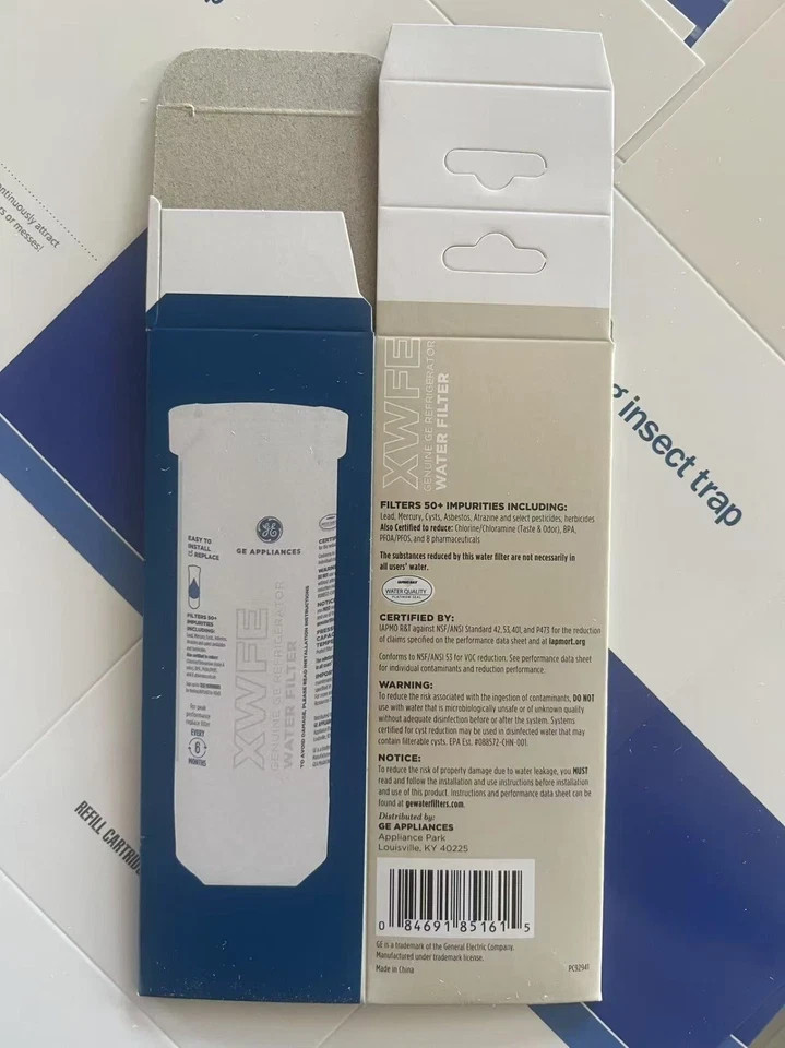 2 PACK GE XWFE Replacment Refrigerator Water Filter Without Chip