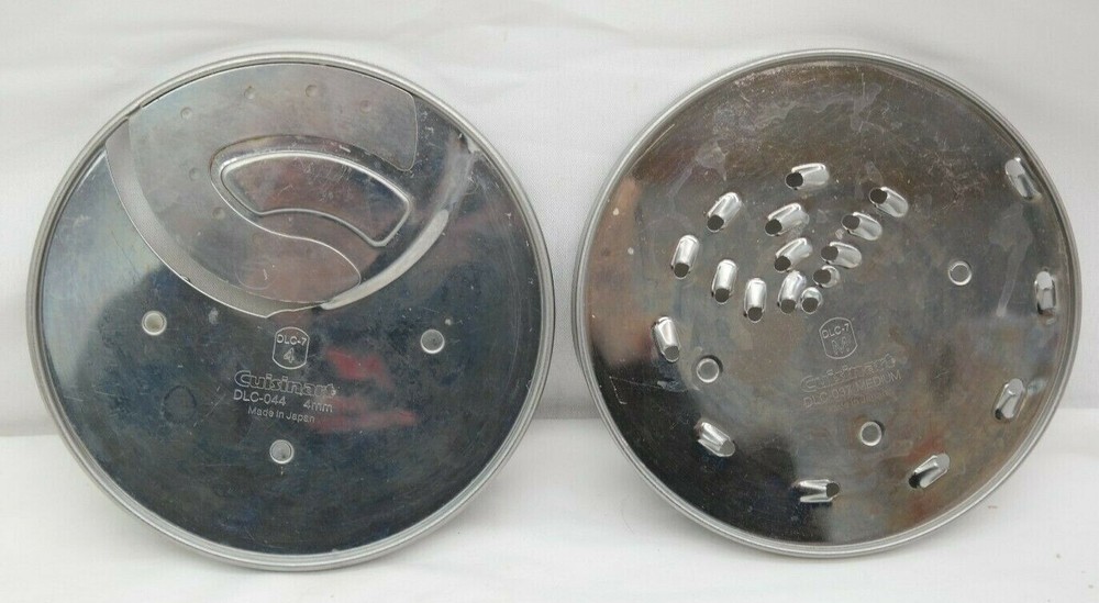 Cuisinart Food Processor Discs DLC-037 Medium Shred & DLC-044 4mm Slice Discs