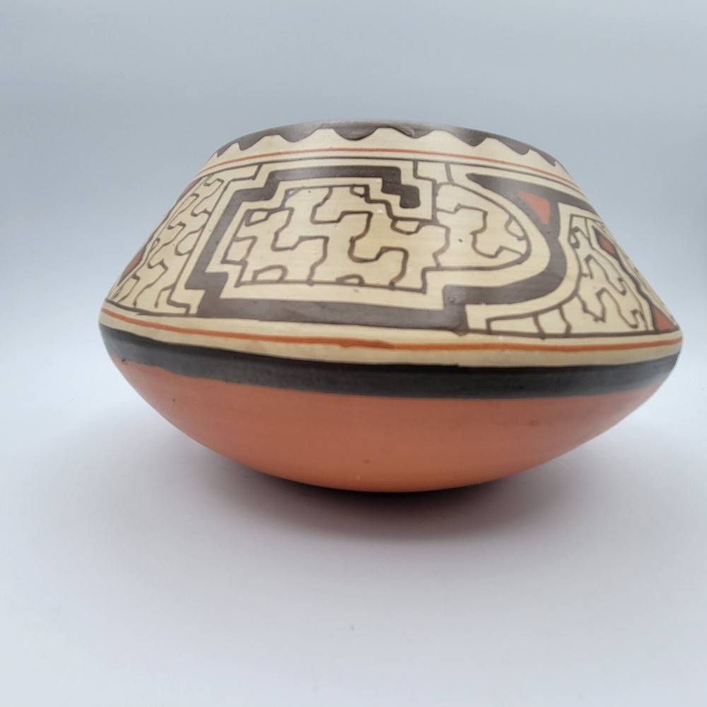 Shipibo Conibo Peruvian Pottery Bowl Handmade