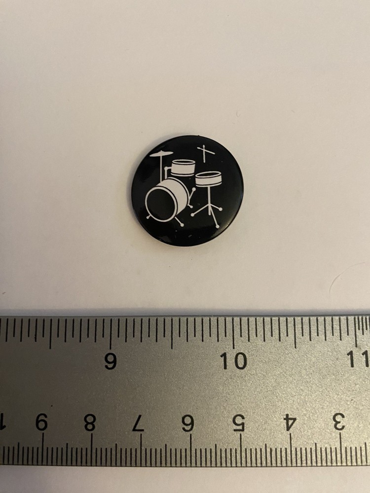 Drum Set Pin Back Button P174