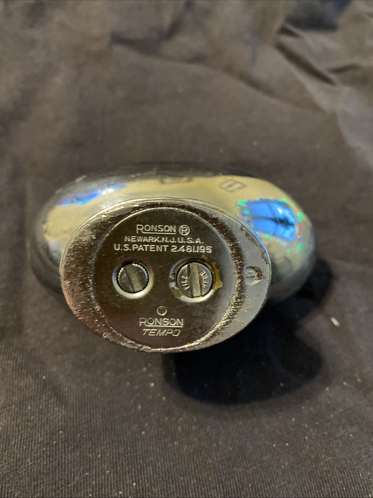 Vintage Ronson "Tempo" Chrome Table Lighter