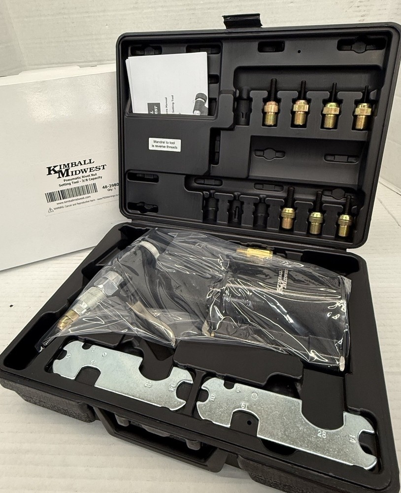 Kimball Midwest Pneumatic Rivet Nut Setting Tool 48-2980