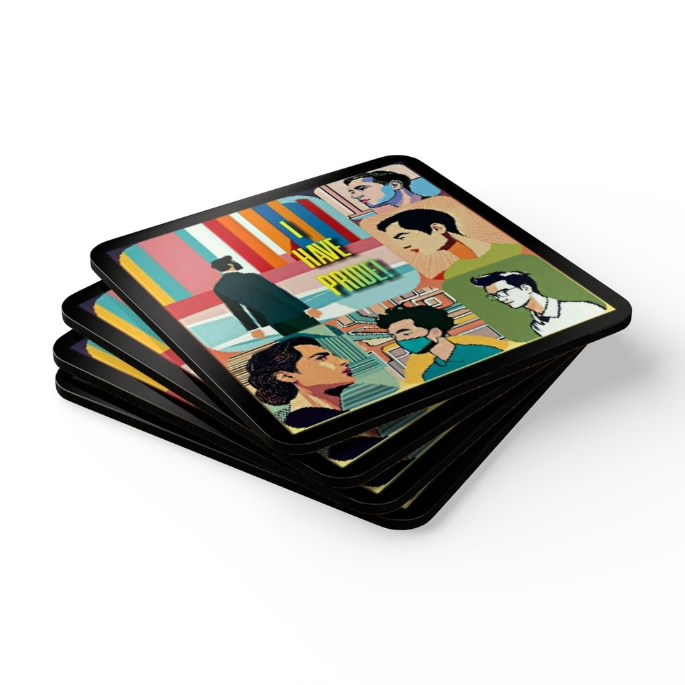 I Have Pride Corkwood Coaster Set