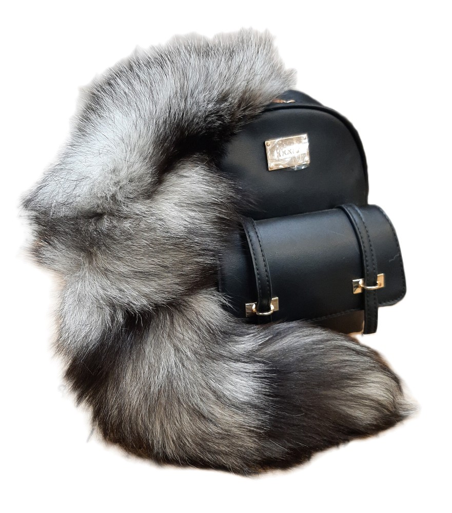 1 Tanned Indigo Fox Tail