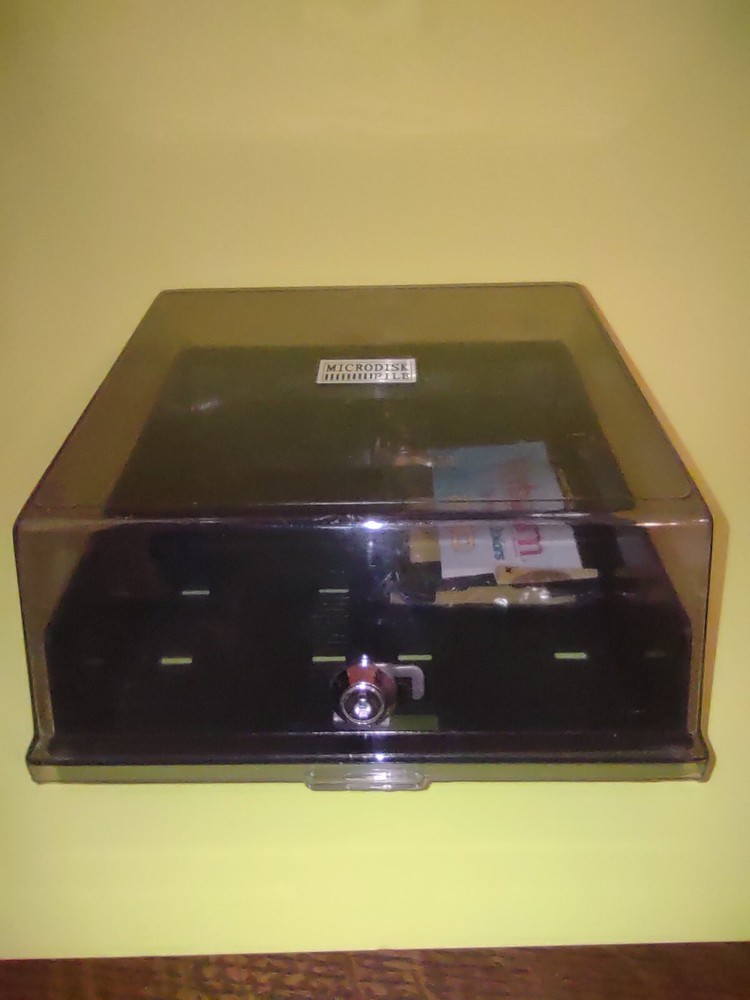 Micro Disk File Storage Container Verbatim For 3.5” Storage Disks Lockable Case