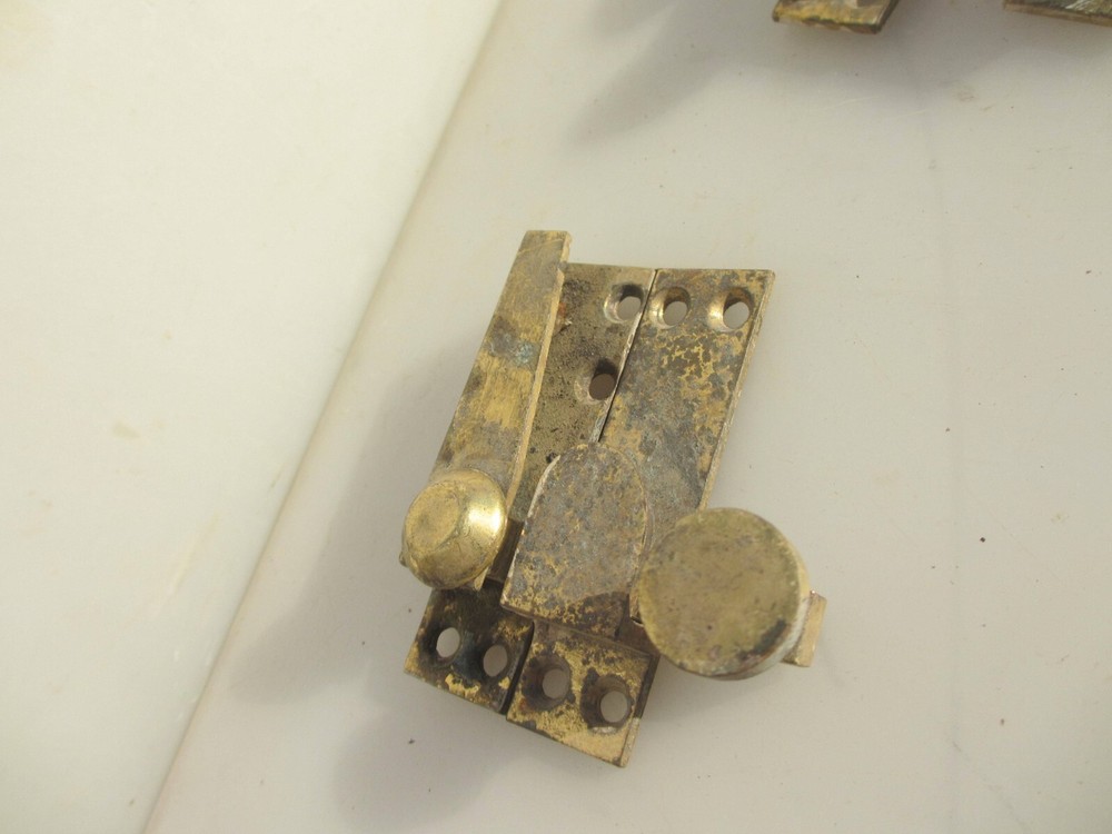 Vintage Brass Sash Window Latch Lock Fastener Catch Old Handle