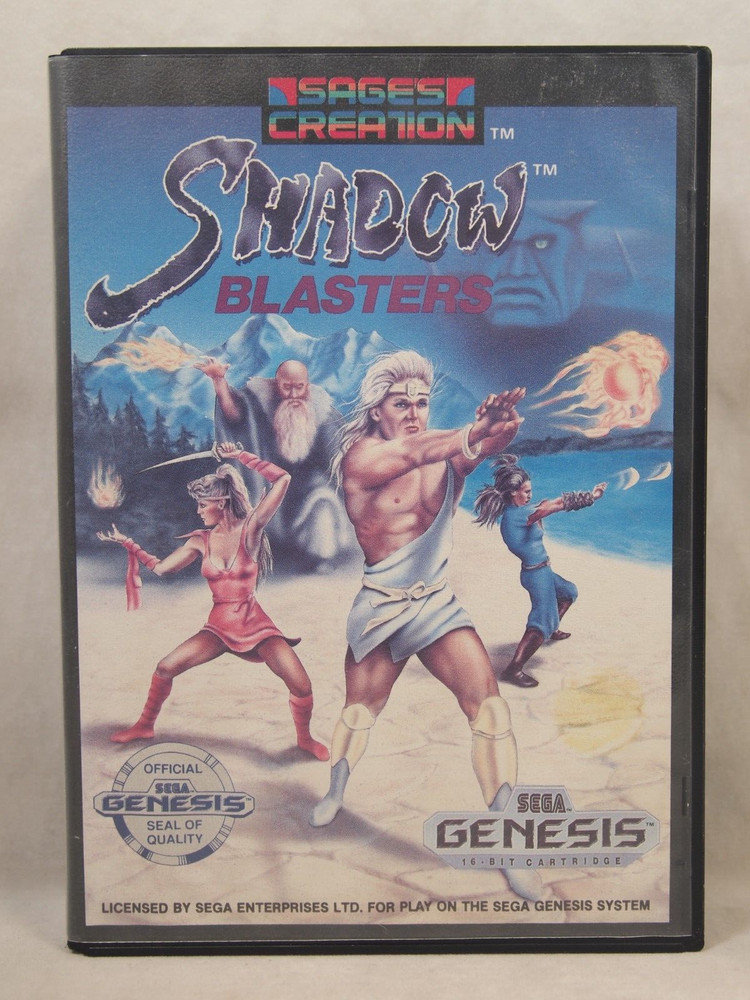 Shadow Blasters Case (SEGA Genesis) Authentic BOX ONLY