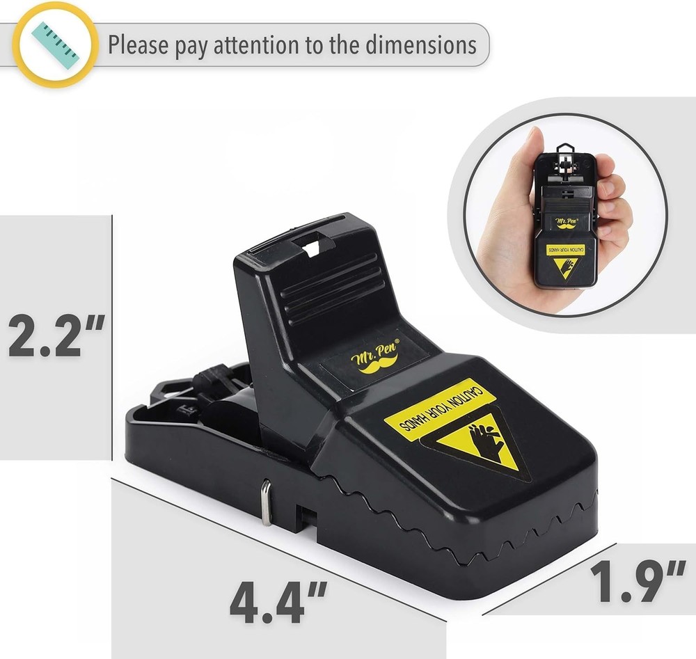 3-Pack Reusable Mouse Traps for Quick Pest Control | Easy No-Touch Design