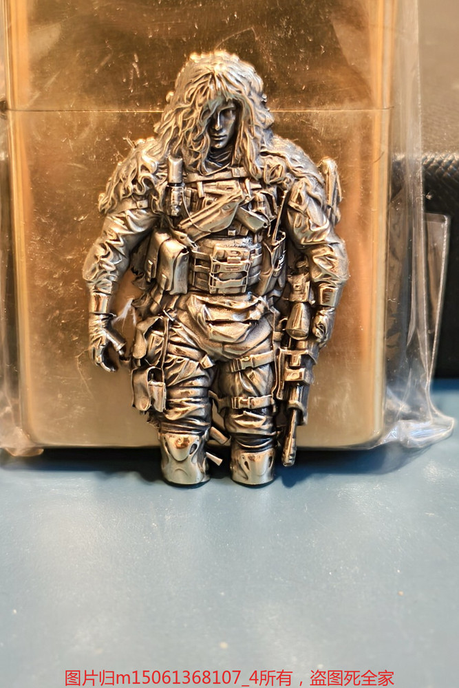 Brass Badge Special Forces Sniper Design for Lighter Customization