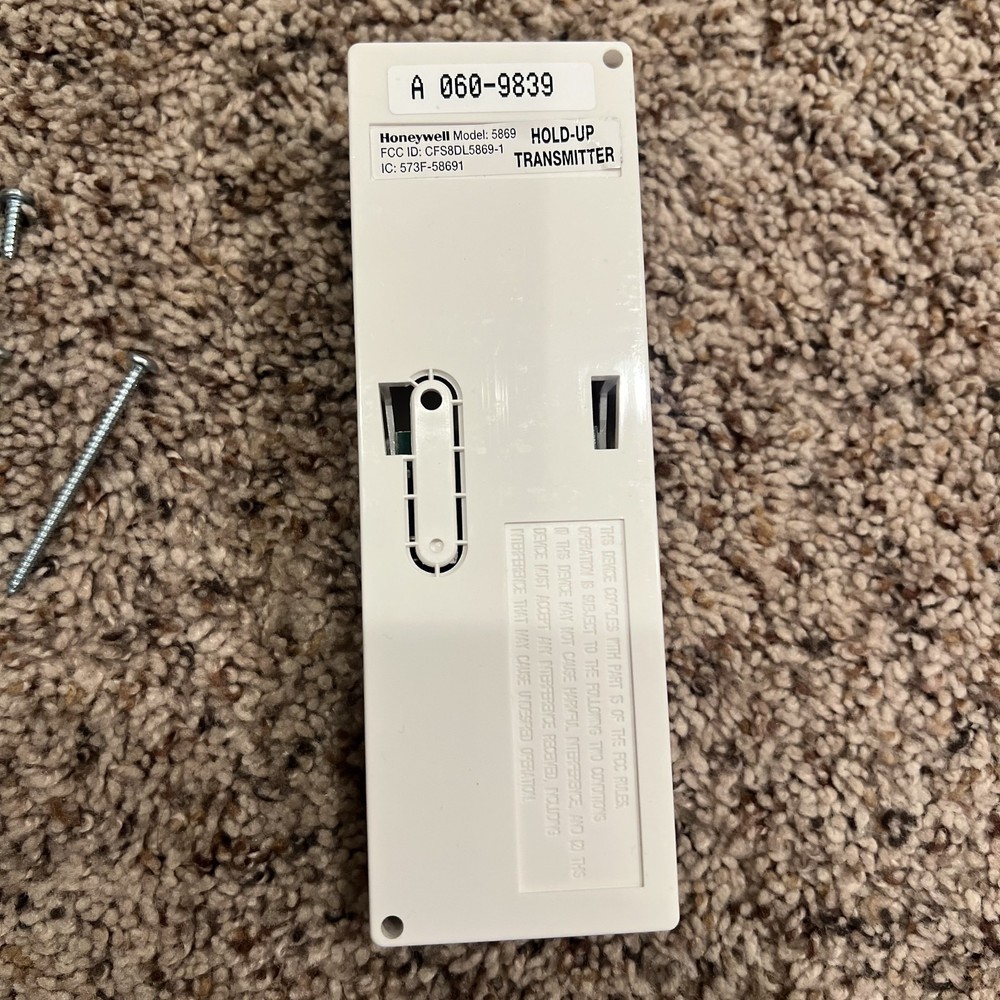 Honeywell 5869 Wireless Hold-Up Switch/Transmitter