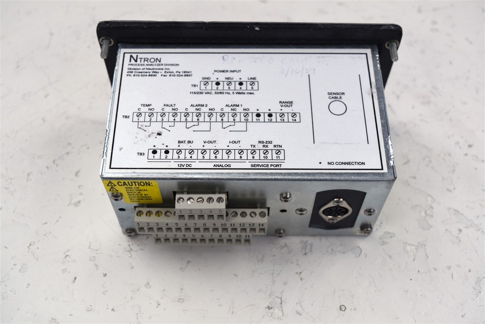 NTRON H2000286 O2 Analyzer