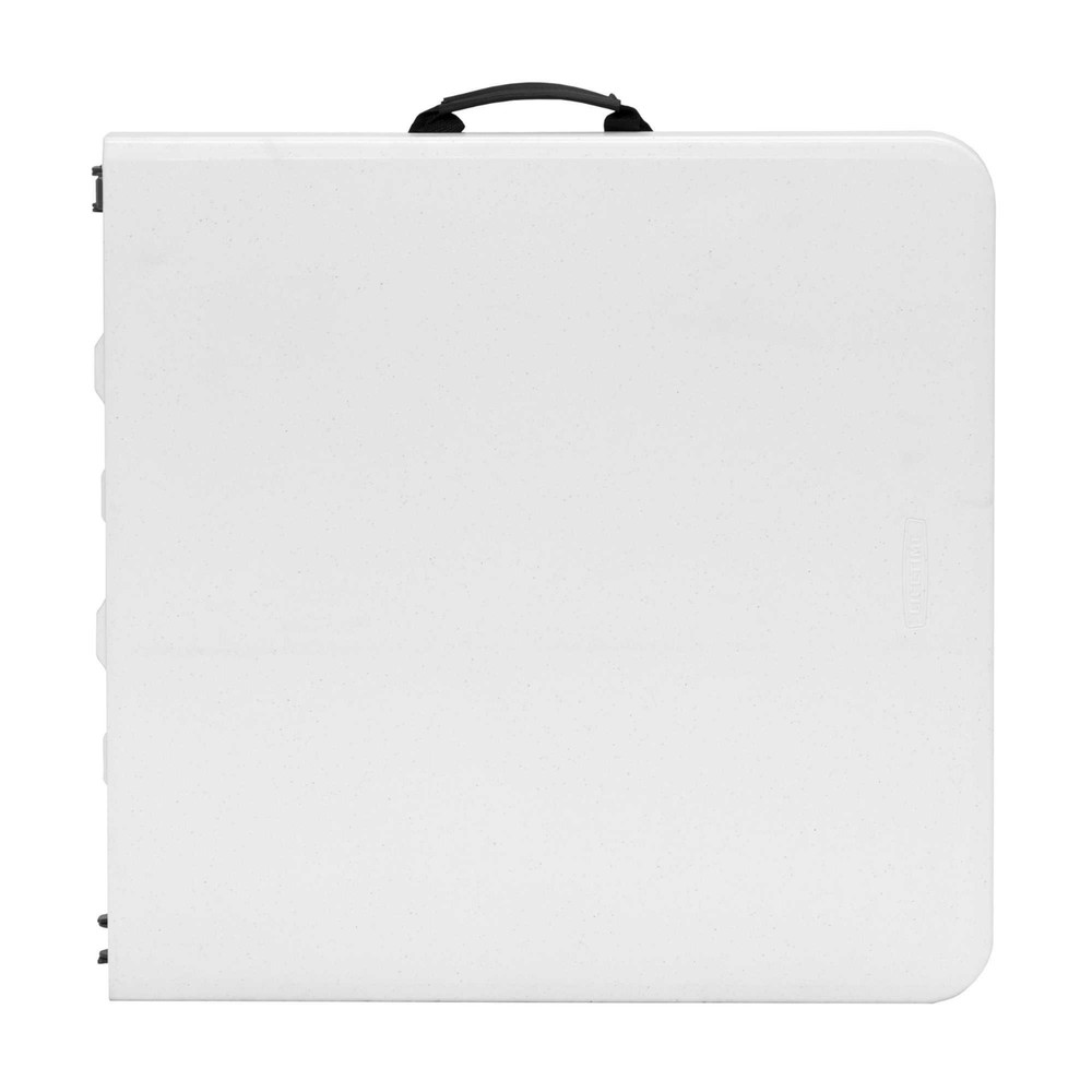 Lifetime Adjustable Height Leg Table 4428 White 4' Fold-in-Half Folding Table
