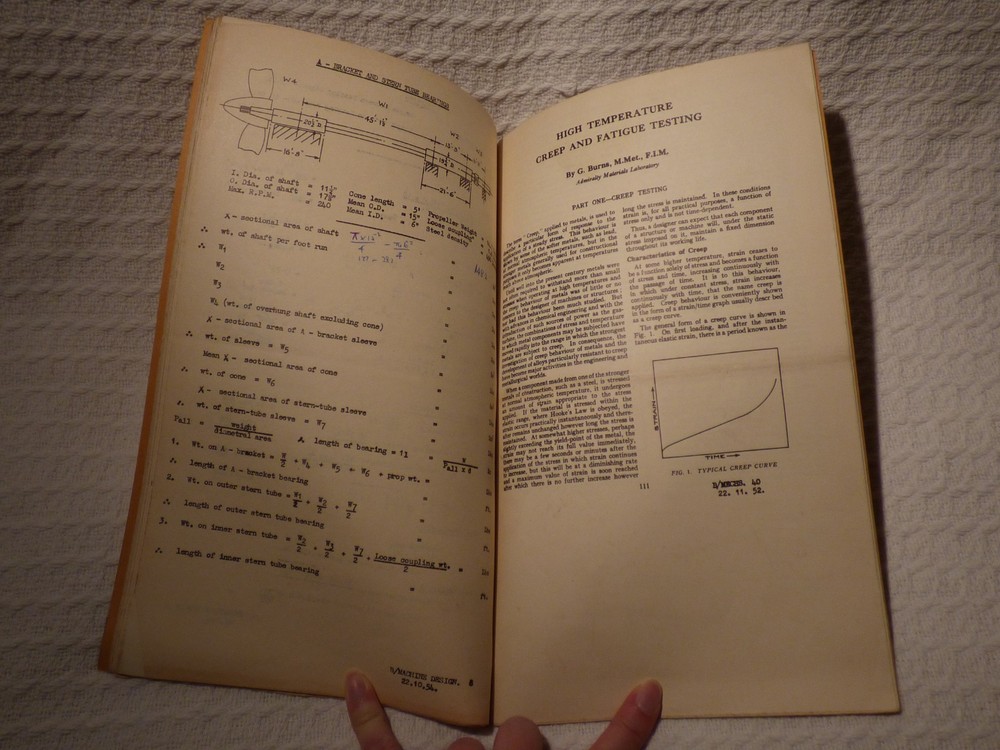 Post-WW2 1940s 1950s Royal Navy Engineering Training Notes Ephemera