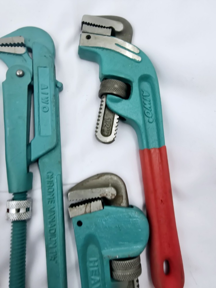 Heavy Duty Pipe Wrench - Set