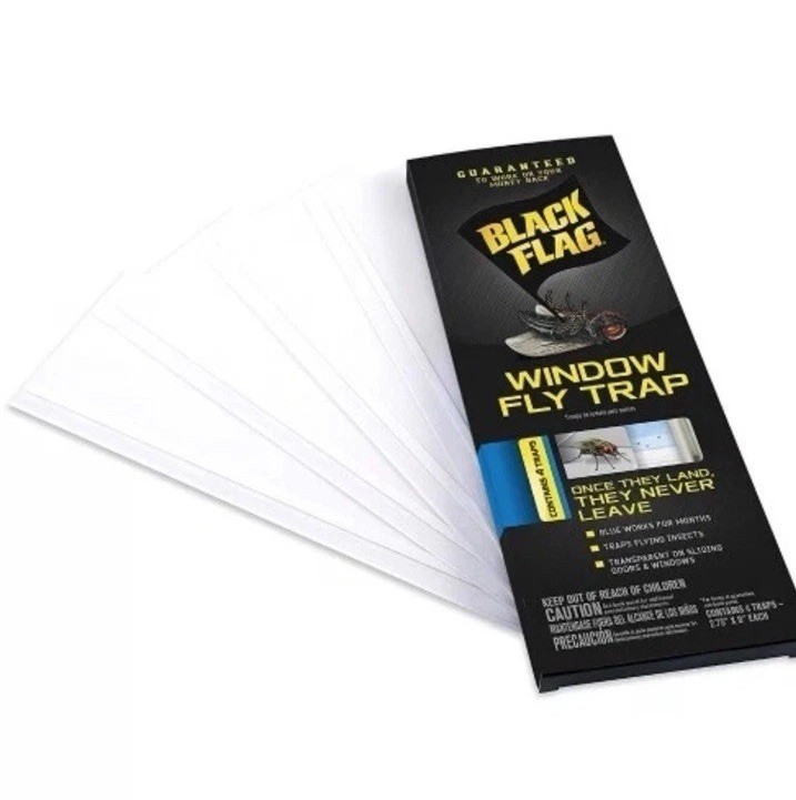 ( 8 PACK ) Window Fly Trap Black Flag - 32 Traps