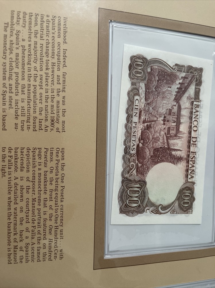 SPAIN 100 Pesetas Banknote 1970