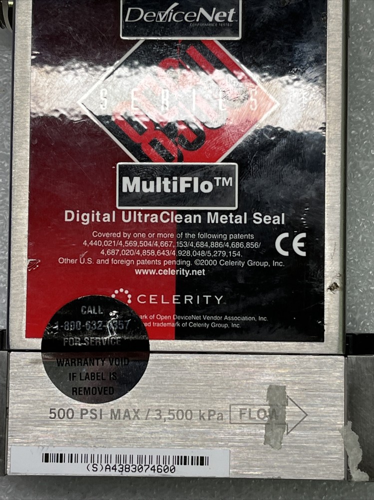 Celerity Unit UFC-8565C SC14 150SCCM SIF4 Mass Flow Controller
