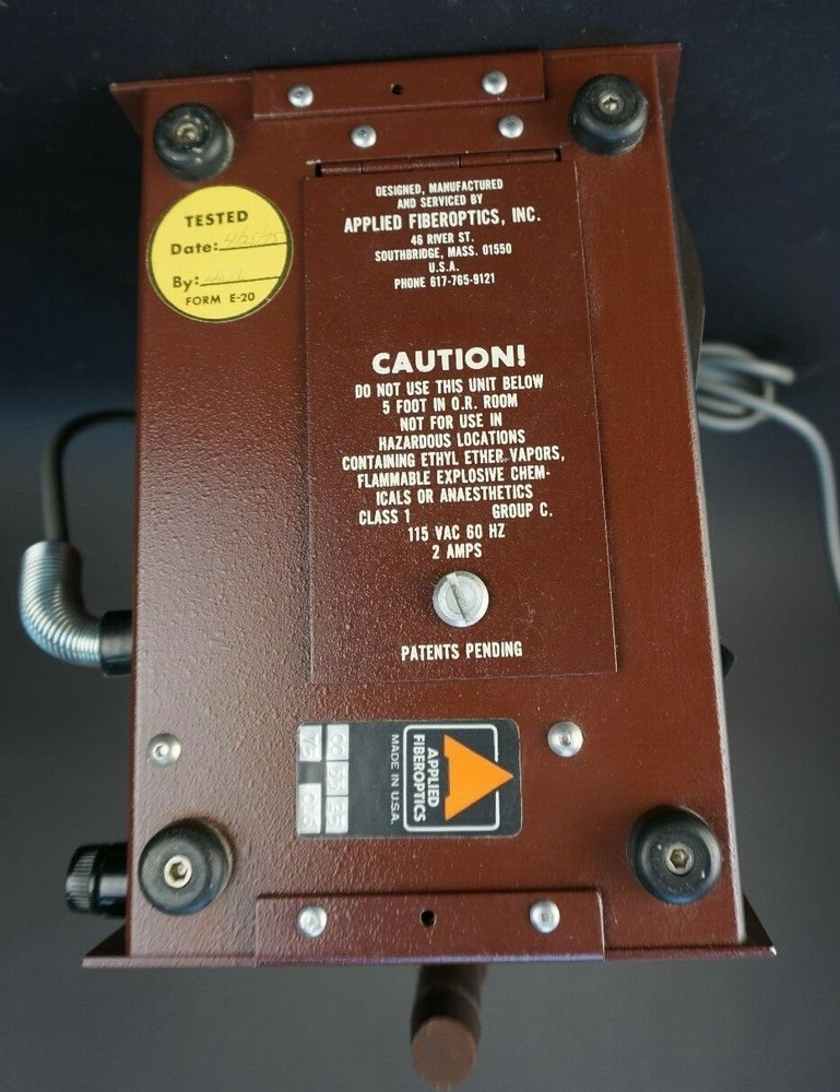 Microscope Fiber Optical Illuminator Cold Light Source Applied Fiberoptics