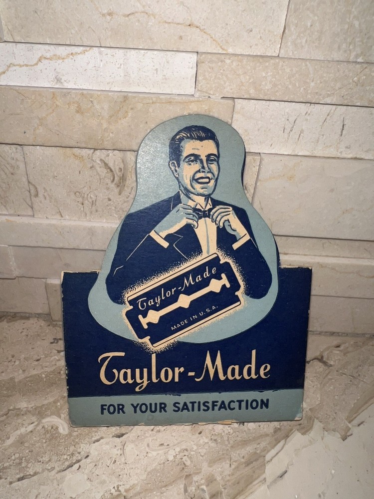 VINTAGE TAYLOR- MADE DOUBLE EDGE BLADE BOX RAZOR BLADES INCOMPLETE