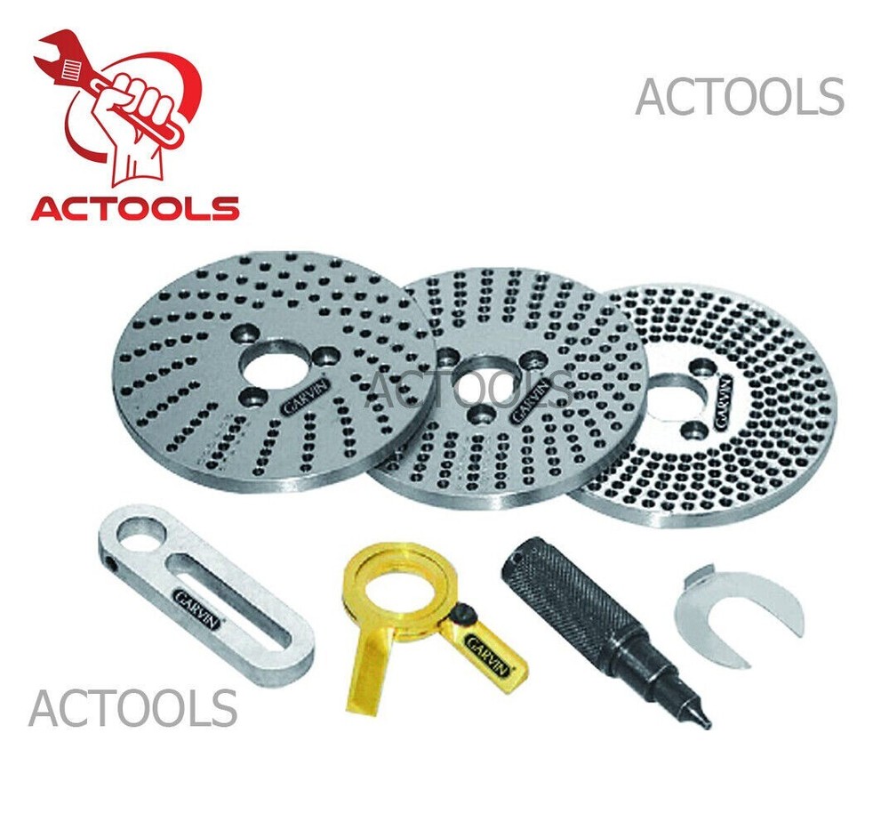 Rotary Table 6" Precision Horizontal Vertical & Index plate set dividing plate