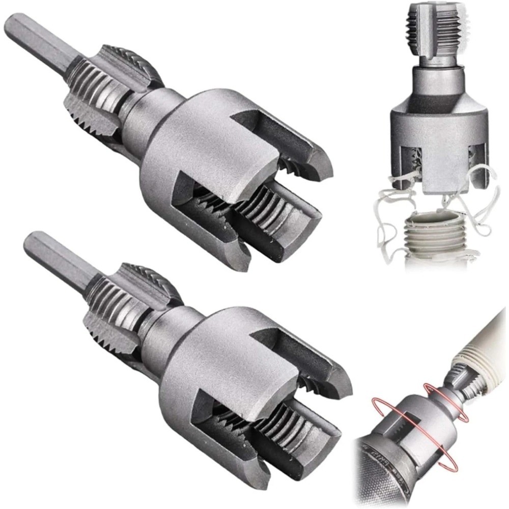 US Integrated Internal & External Pipe Threading Tool For 1/2'' 3/4'' Water Pipe