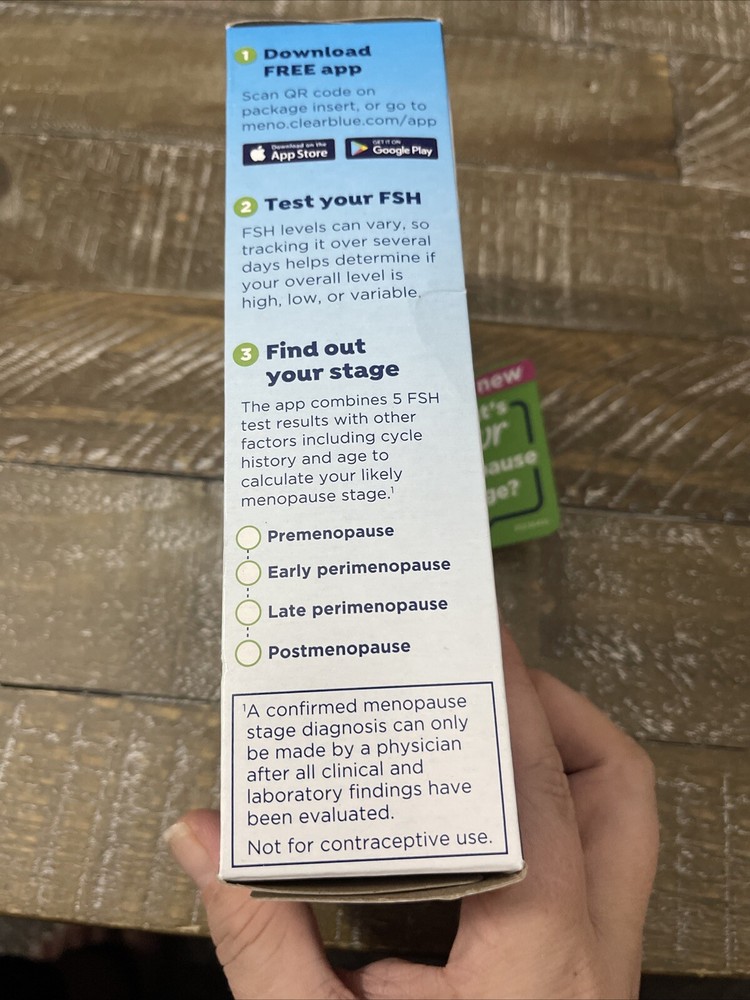 ClearBlue Menopause Stage Indicator Tests