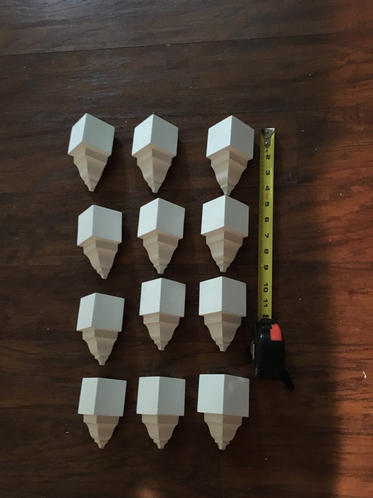 Crown Molding inside Corner super mini Blocks made From 2 5/8" (crown) 12 pack