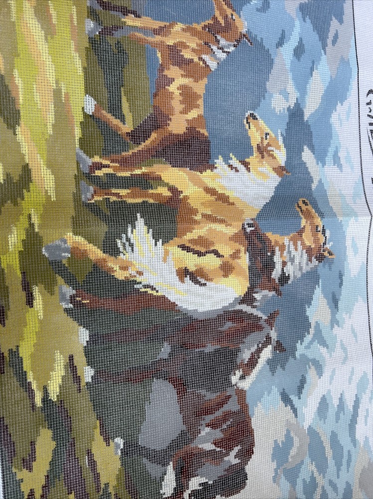 needlepoint canvas handpainted