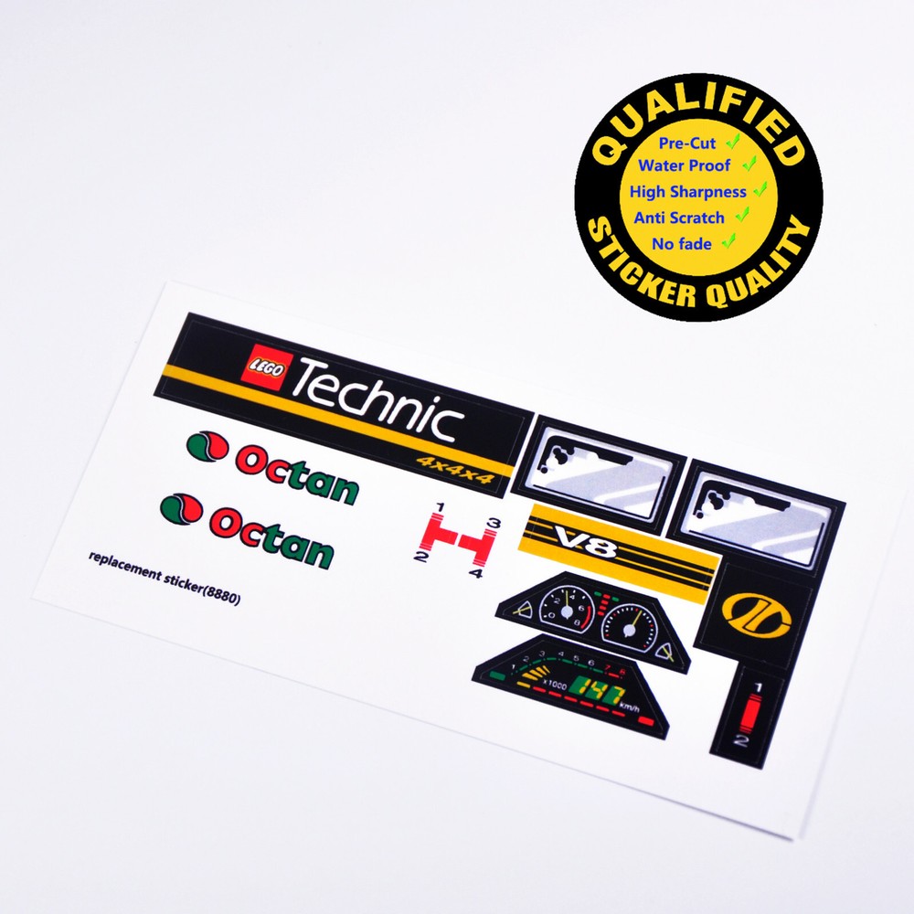 Replacement sticker for set 8880 Precut sticke