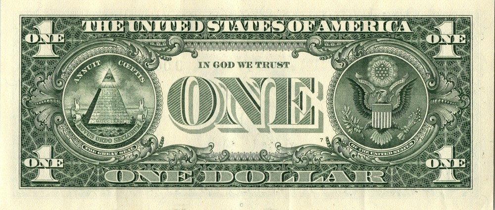 2021 D Star note 1 dollar bill Regular Run