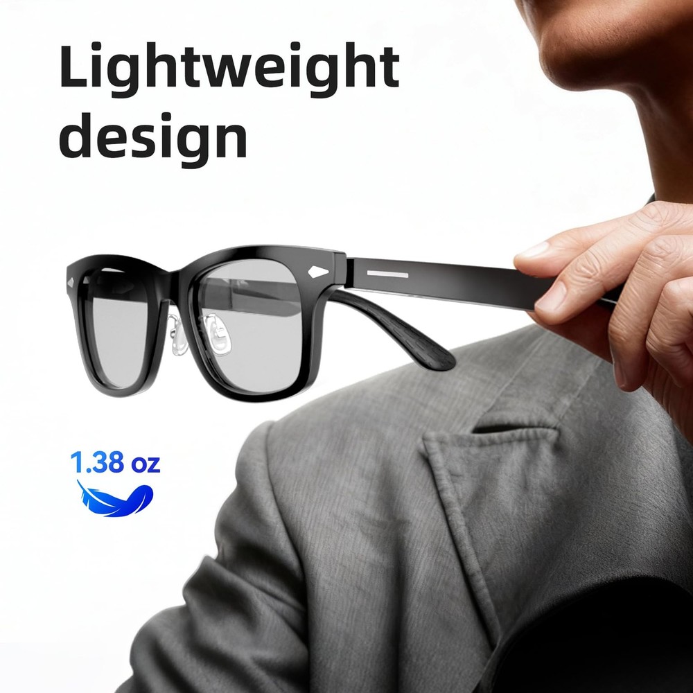 Smart Glasses,Polarized Sunglasses with Bluetooth 5.4 Open Ear Speaker,Athlet...