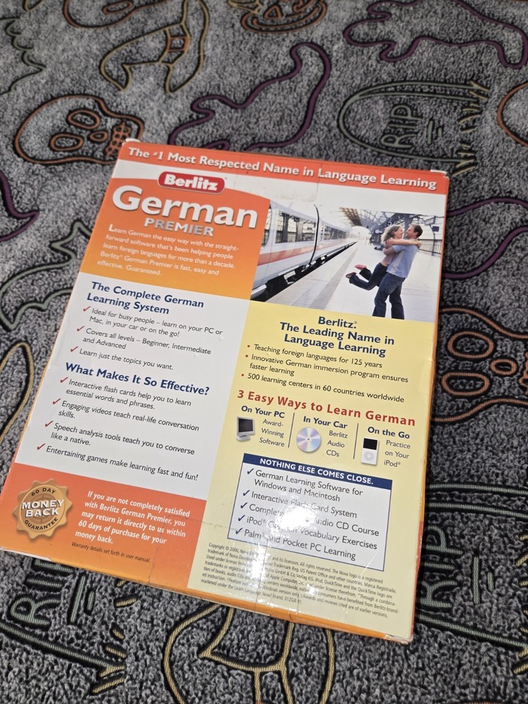 Nova Berlitz German Premier (PC/Mac) CD Learning Language - German Language