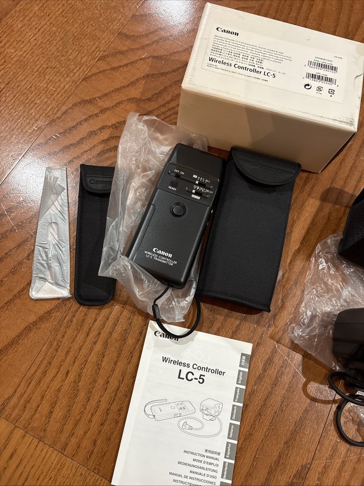 Canon Wireless Controller LC-5 (Transmitter, Receiver, Bracket, Case) New