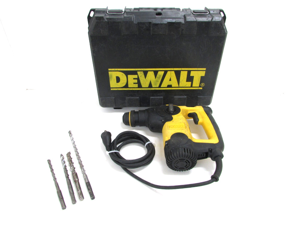 DEWALT TOOLS L-SHAPE THREE MODE SDS HAMMER DRILL, D25313, w/ BITS & CASE