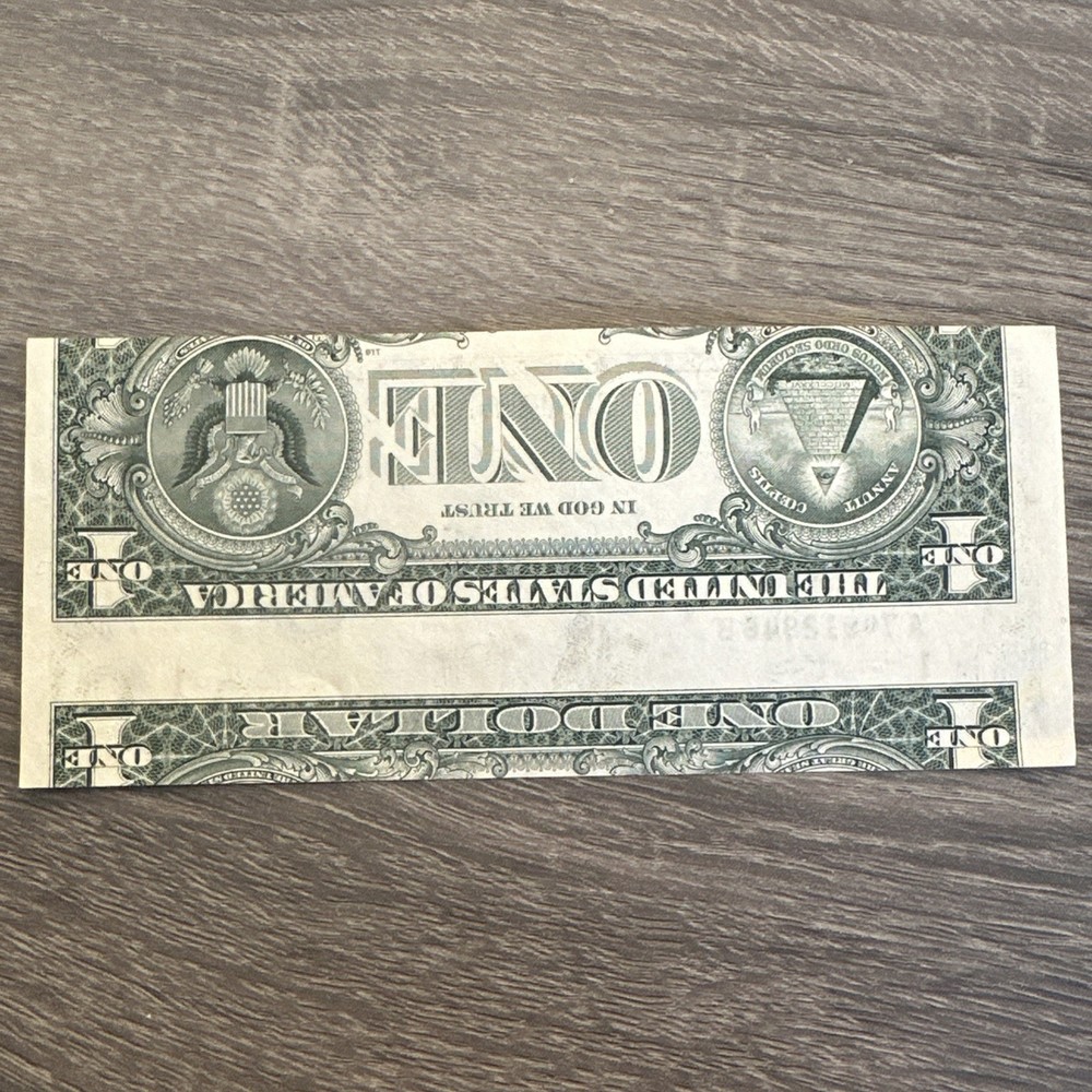 RARE DOUBLE ERRORS 2001 BOSTON $1 MISALIGNED and INVERTED BACK ERRORS