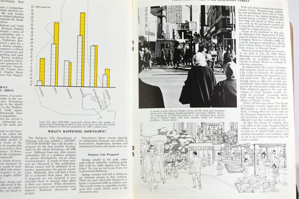 1970 Baltimore Plans MD Planning Commission Population Segregated Residents