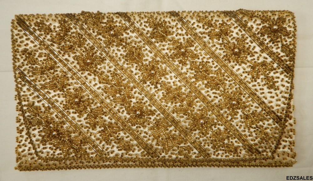 4 Vintage Handmade Formal Beaded Purses