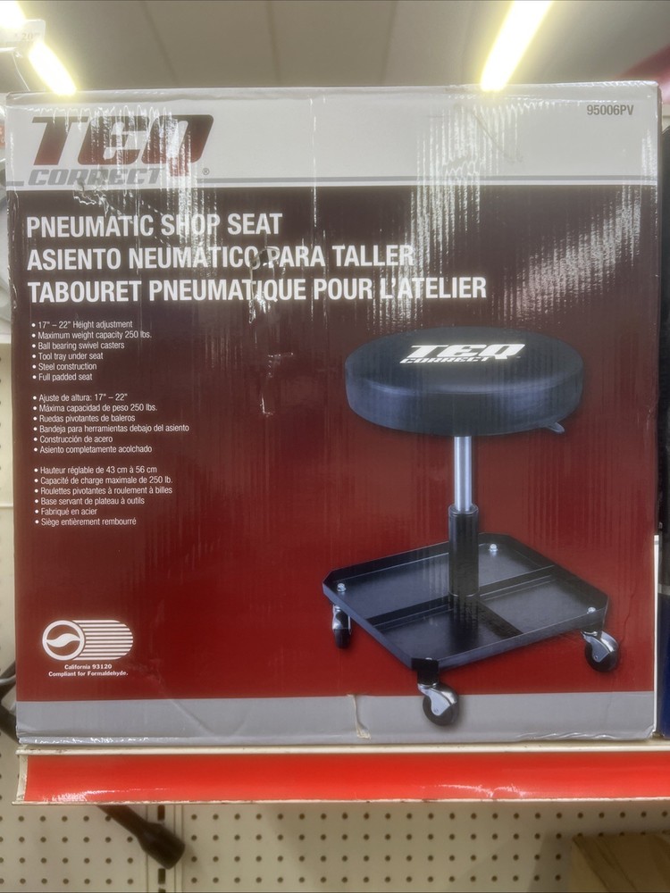 TEQ Correct Pneumatic Shop Seat