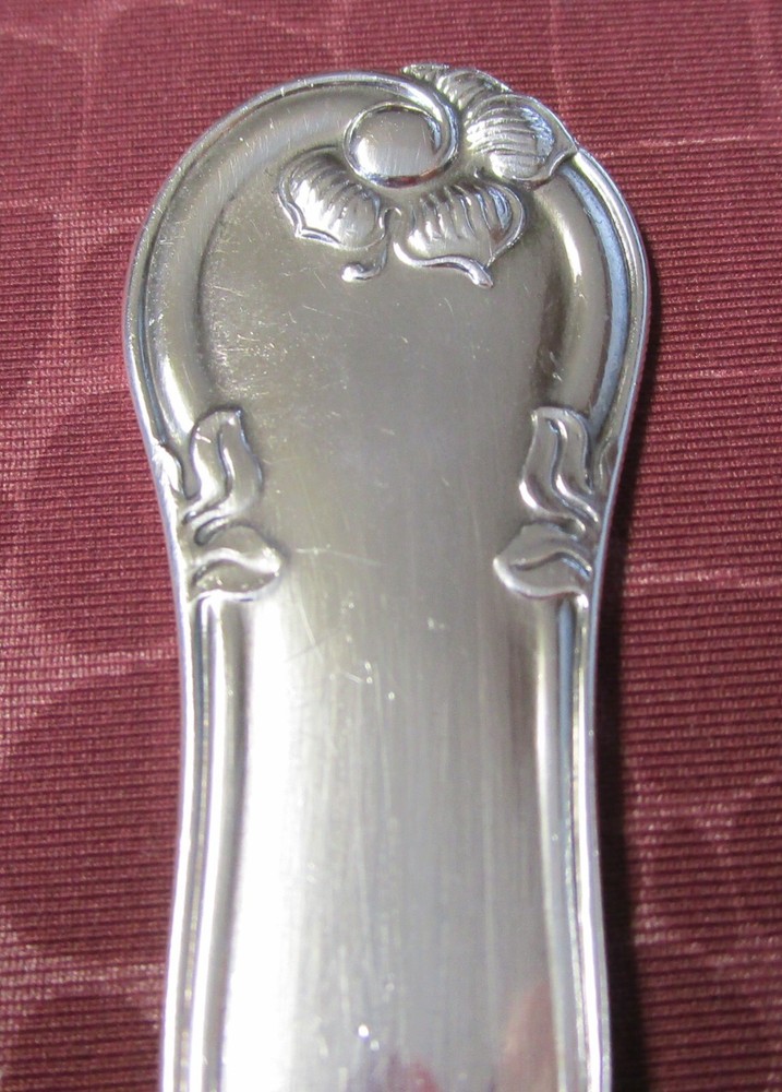 PRIMA Silverplate Serving Spoon Floral Pattern Sweden No Monograms JU
