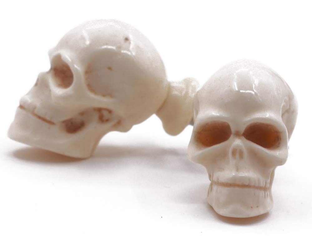 Cabinet Knobs 6 Pack for Drawer Knobs, Skull Resin Dresser Knobs, Drawer Pull...