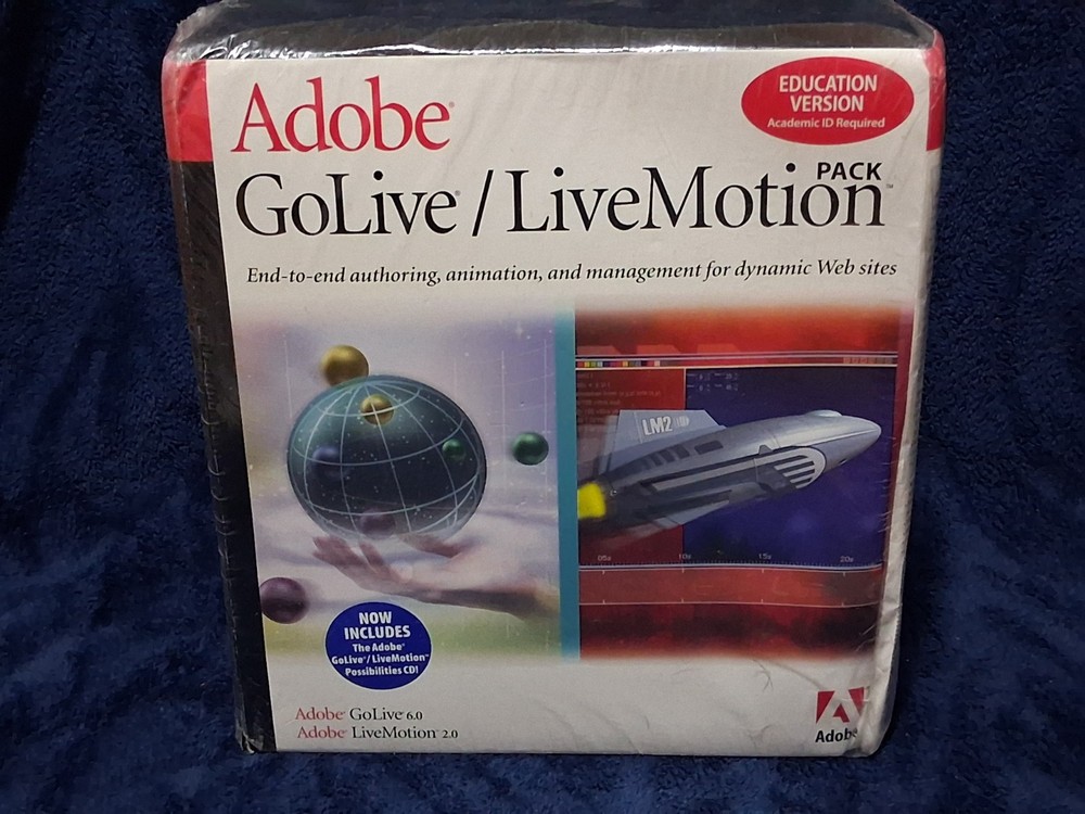 Adobe Go Live/Live Motion Pack Windows Education Version NIB