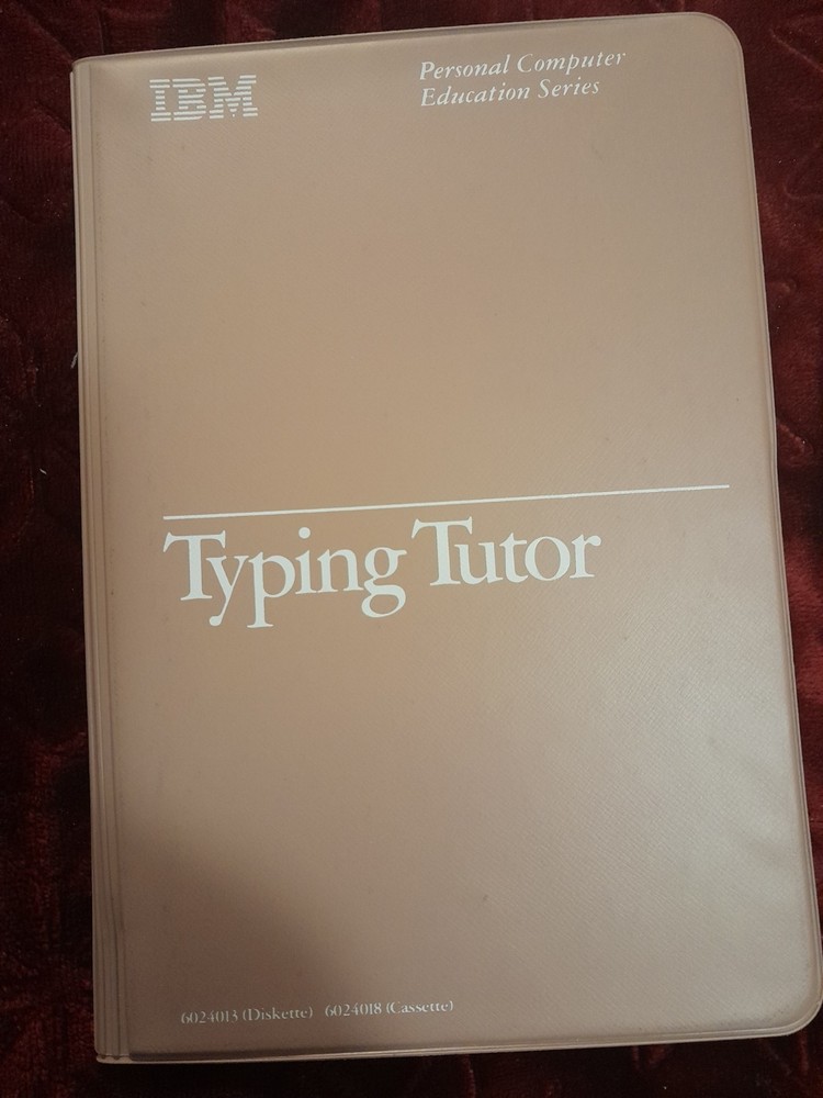 Vintage IBM Typing Tutor Software Program, 1981 5.25" Floppy Disk